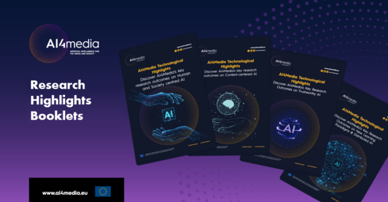 New Release: Booklets on AI4Media Technological and Research Highlights